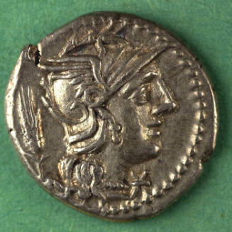 denarius, Roman Republic, 128 BCE