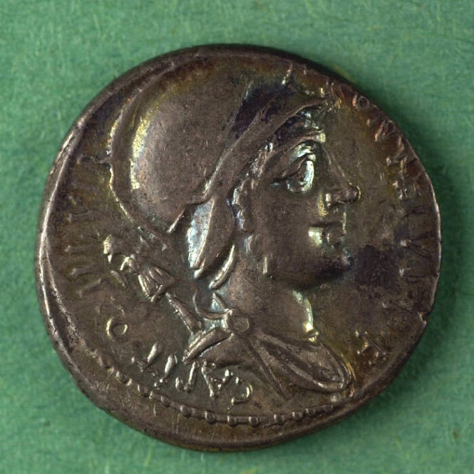 denarius, Roman Republic, 55 BCE