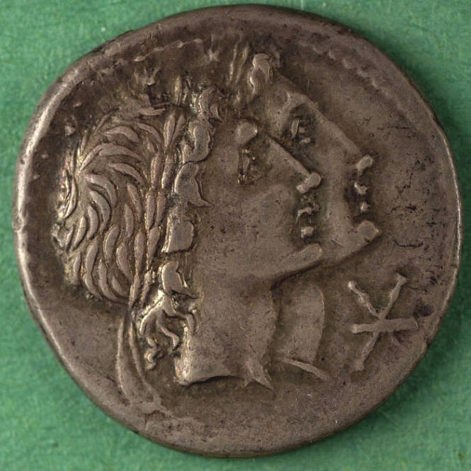 denarius, Roman Republic, 108-107 BCE