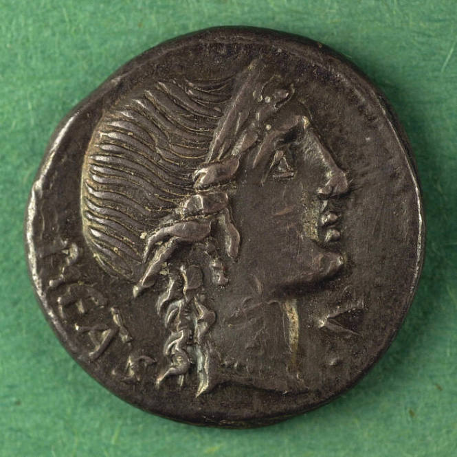 denarius, Roman Republic, 108-107 BCE