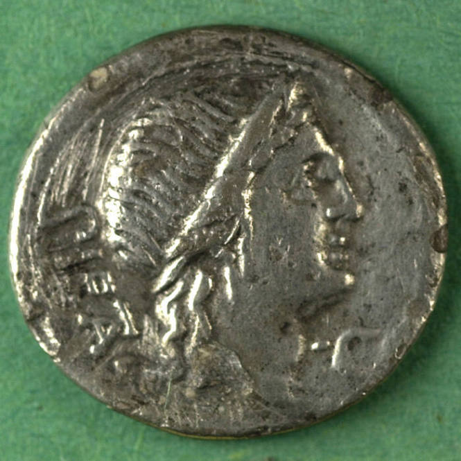 denarius, Roman Republic, 108-107 BCE