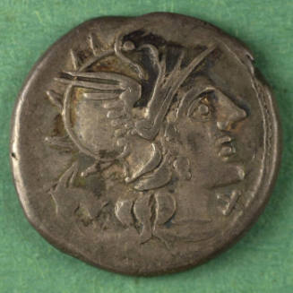 denarius, Roman Republic, 145 BCE