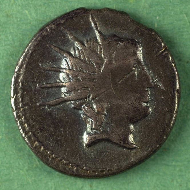 denarius, Roman Republic, 76 BCE