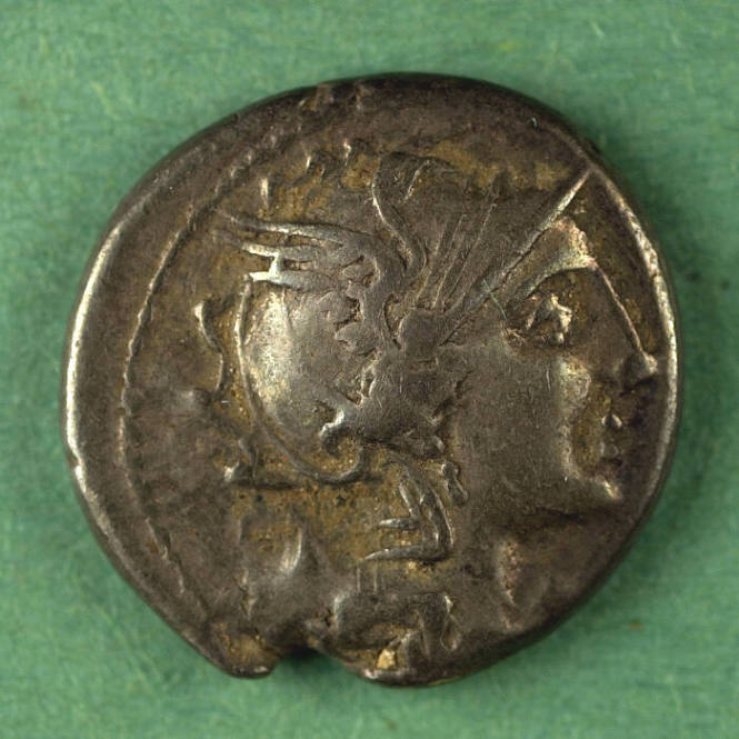 denarius, Roman Republic, 111-110 BCE