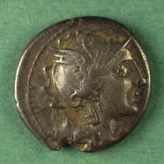 denarius, Roman Republic, 111-110 BCE