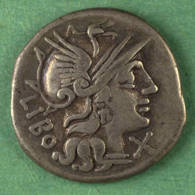 denarius, Roman Republic, 148 BCE