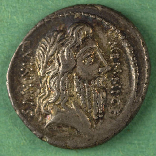 denarius, Roman Republic, 56 BCE
