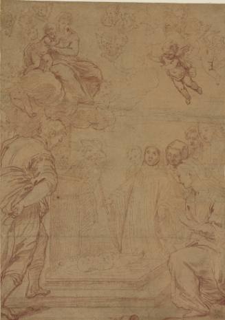 The Virgin and the Infant Christ Healing a Child through Intercession of a Female Saint