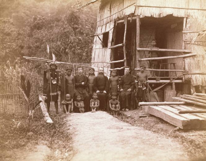 Missionaries and Natives in Borneo