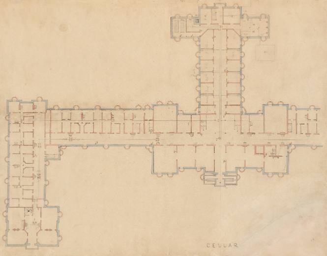 Plan of cellar, Main Building