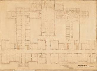 Plans of center building, drawing no. 3