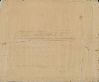 Elevation of rear, Main Building