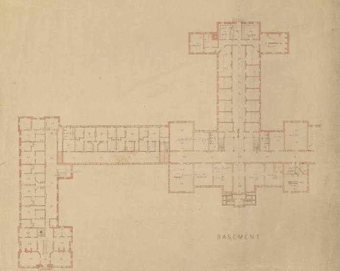 Plan of basement, Main Building