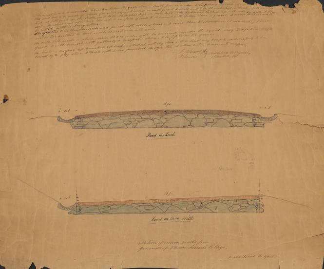 Section of Main Roads for Grounds of Vassar Female College