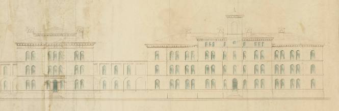 Fragment of college building