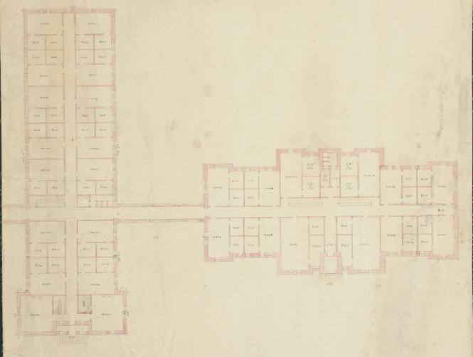 Fragment of college building