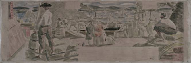 Study for Mural in Rhinebeck, New York, Post Office