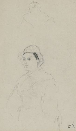 Sketch of a woman in cap