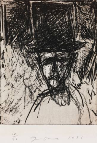 Nine Studies for Winter Dream (Portrait with Top Hat)