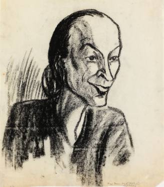 Study of Georgia O’Keeffe for Off With Their Heads!, a collection of thirty-nine caricatures published by Robert M. McBride
