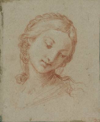 Head of a Young Woman Looking Down