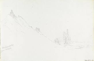 Drachenfels from below