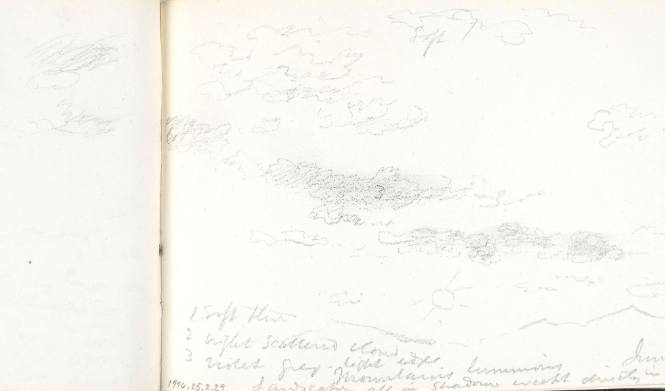 Untitled (sky, sun and mountains)