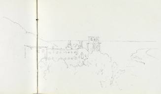 Untitled (castle and lake)