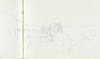 Untitled (castle and lake)