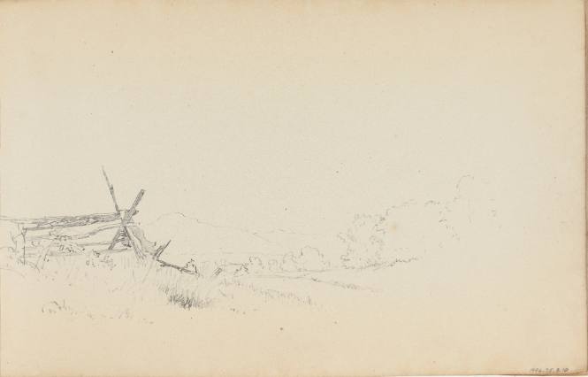 Untitled (fence and distant landscape)