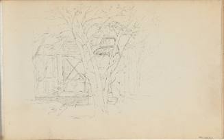Untitled (tree and covered bridge)