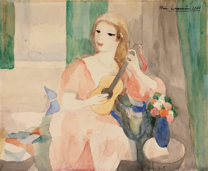 Young Woman with a Guitar