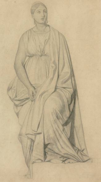 Study of a draped woman