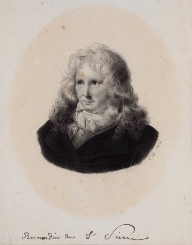 Portrait the author Jacques-Henry Bernardin de St. Pierre