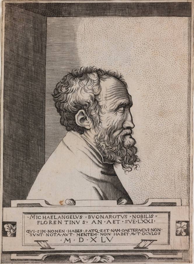 Portrait of Michelangelo Buonarotti at the Age of Seventy-One