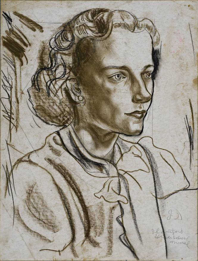 Untitled (Three quarter profile from mid chest up of young girl.)