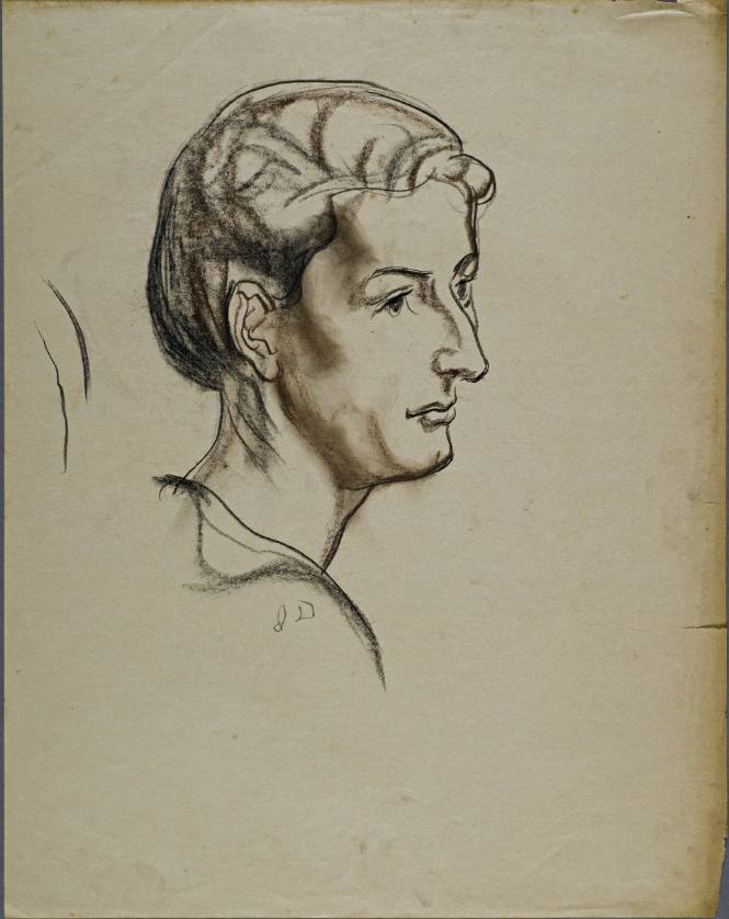 Untitled (Side profile of a woman)