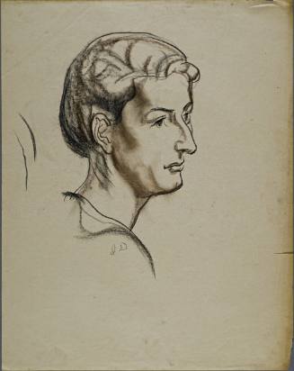 Untitled (Side profile of a woman)