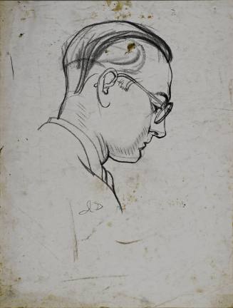 Untitled (Side profile of a man.)