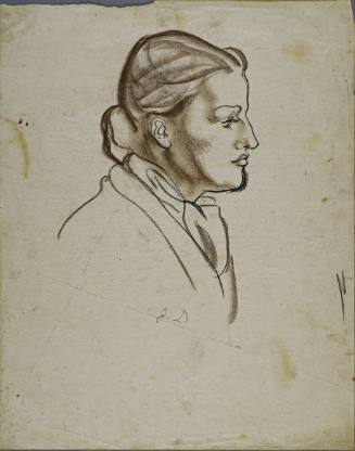 Untitled (Side profile of woman)