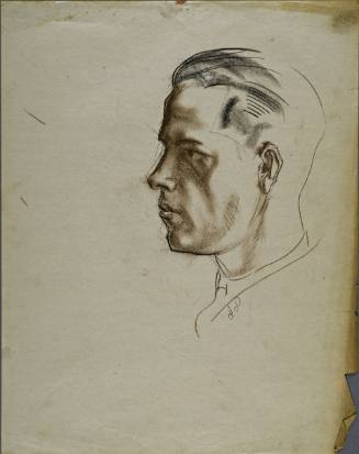 Untitled (Side profile of young man)