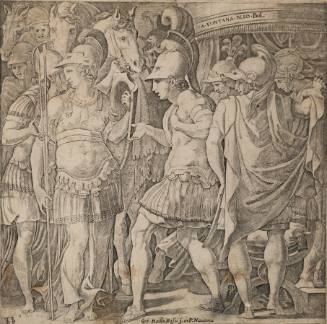 Alexander and Thalestris, after a painting in the aparment of the duchesse d’Etampes at Fontainebleau