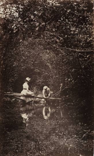 Untitled (Man and woman near a stream)
