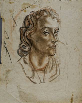 Untitled (Three quarter profile of a young woman)