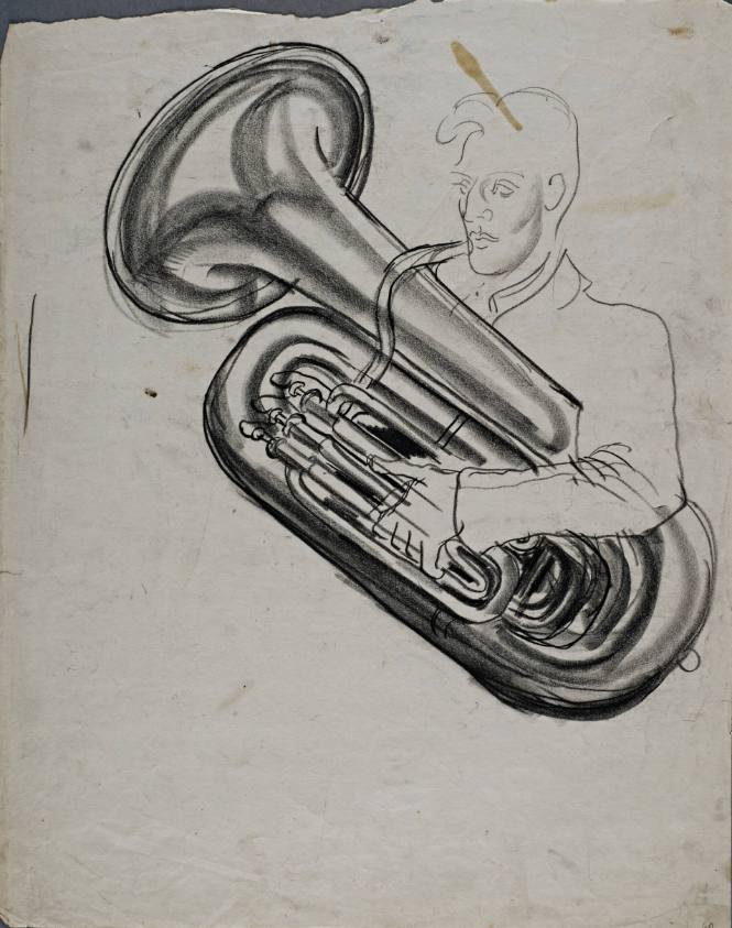 Untitled (Man playing tuba)