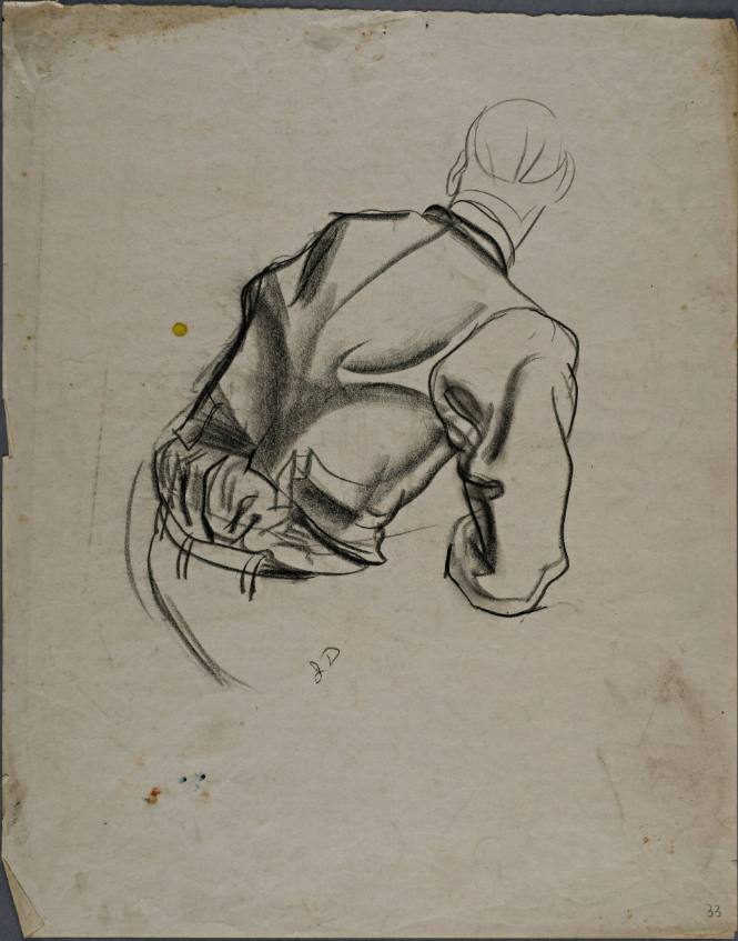 Untitled (Back view of a man in a jacket)