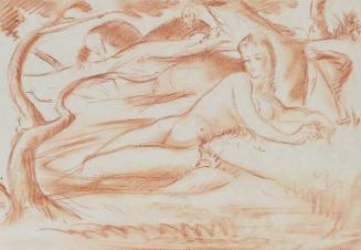 Untitled (Reclining nude with tree)