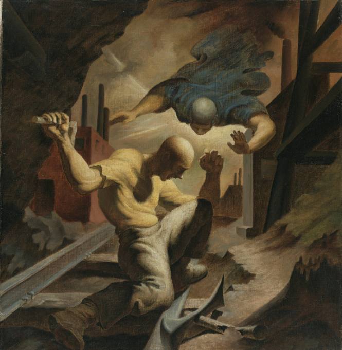 Railroad Worker and Angel