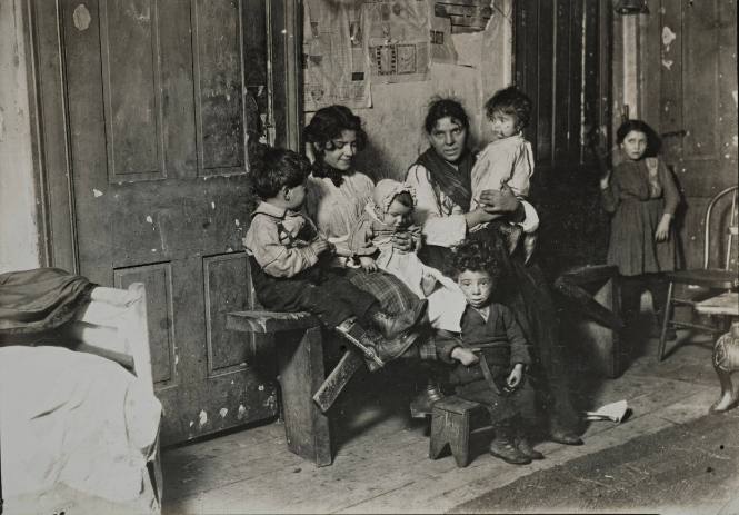 Italian Family Near Hull House, Chicago