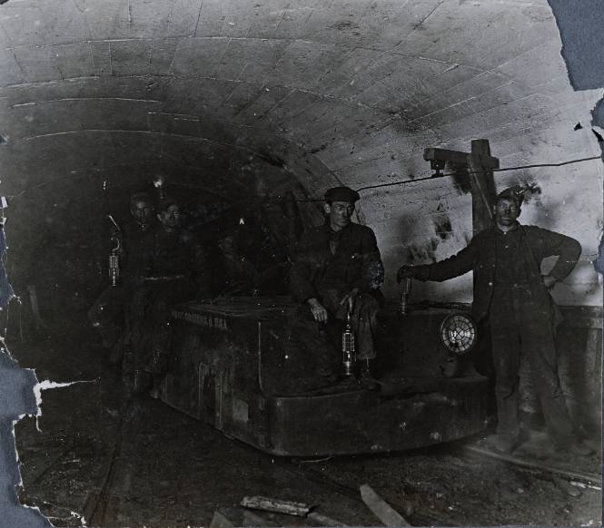 Untitled (Miners in tunnel)
